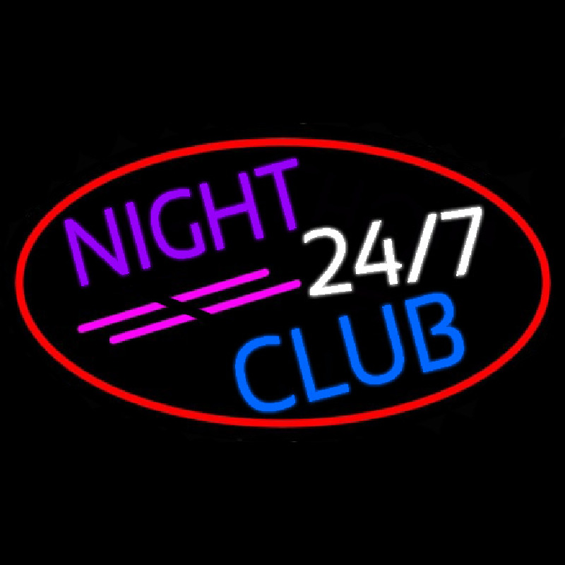 24 7 Night Club Leuchtreklame
