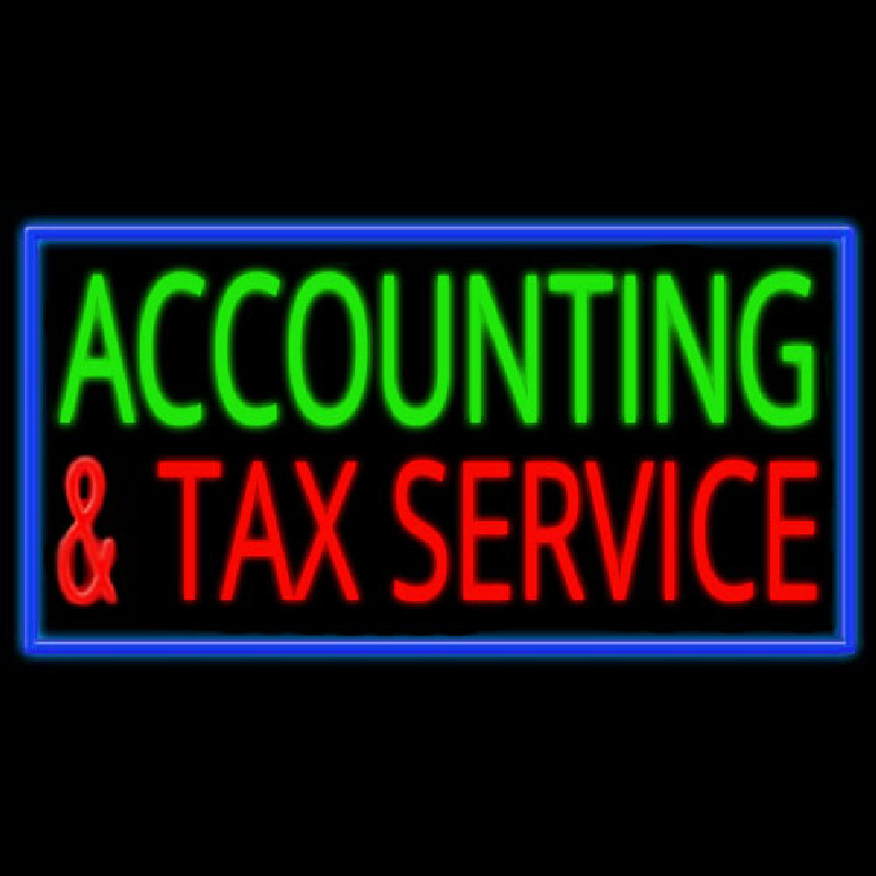 Accounting And Services Leuchtreklame