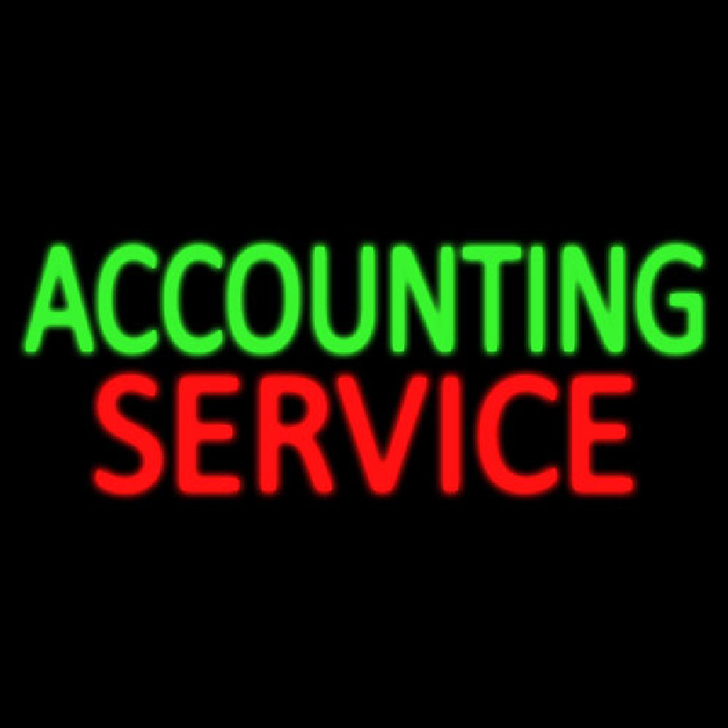 Accounting Service Leuchtreklame