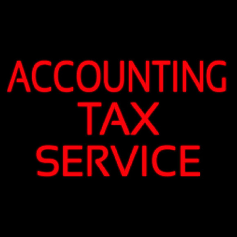 Accounting Ta  Service Leuchtreklame