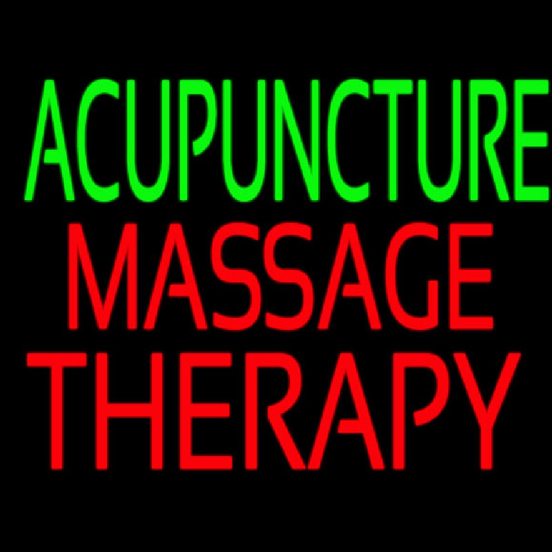 Acupuncture Massage Therapy Leuchtreklame