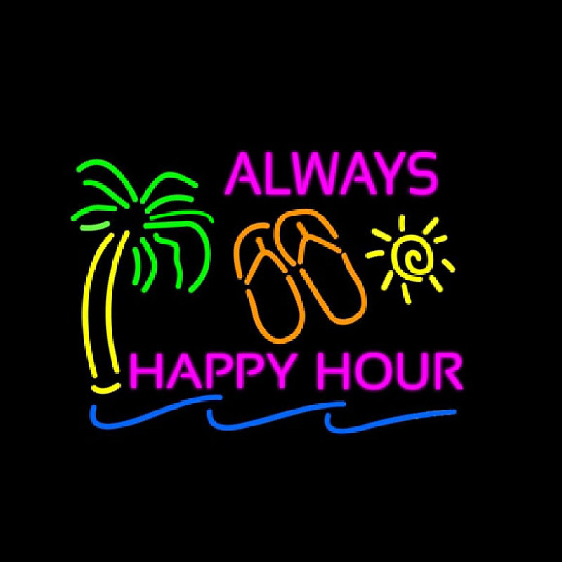 Always Happy Hour Leuchtreklame