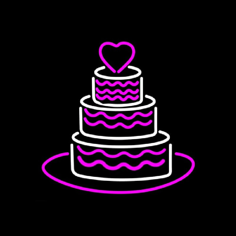 Anniversary Cake Leuchtreklame