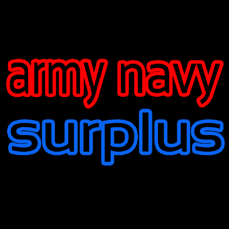 Army Navy Surplus Leuchtreklame