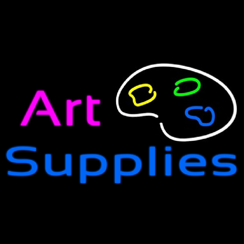 Art Supplies Leuchtreklame