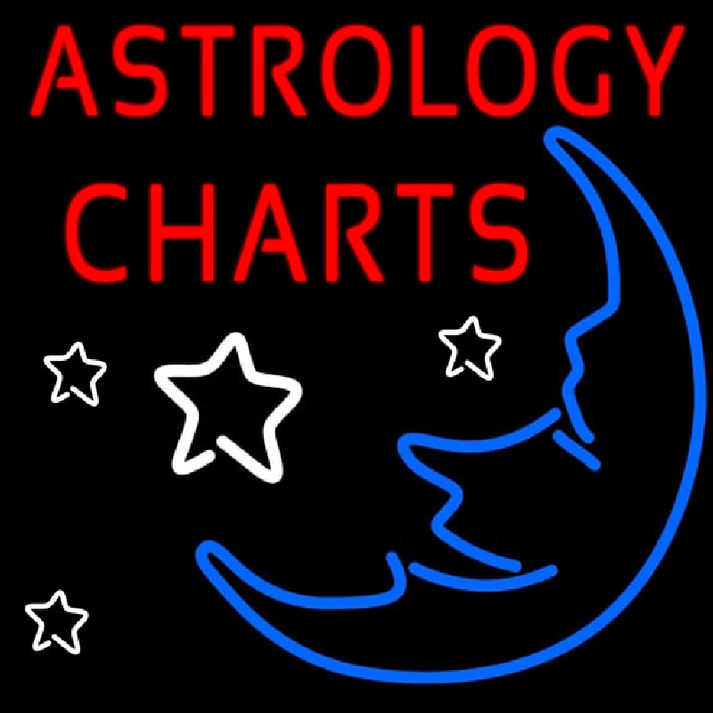 Astrology Charts Leuchtreklame