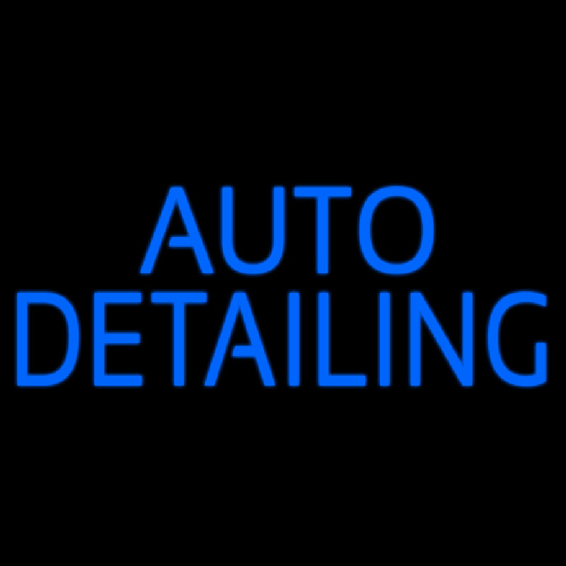 Auto Detailing Blue Leuchtreklame