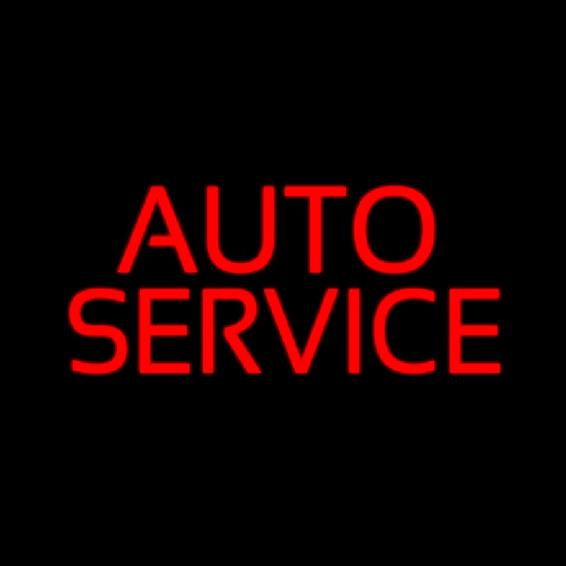 Auto Service Leuchtreklame