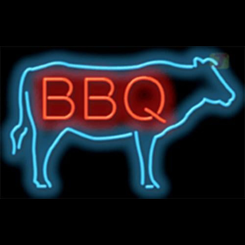 BBQ COW Leuchtreklame