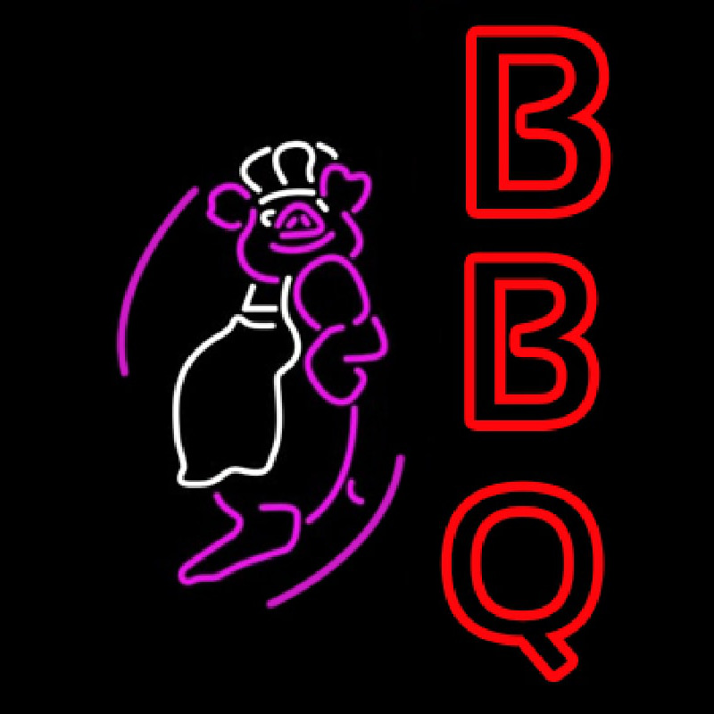 BBQ Pig Leuchtreklame