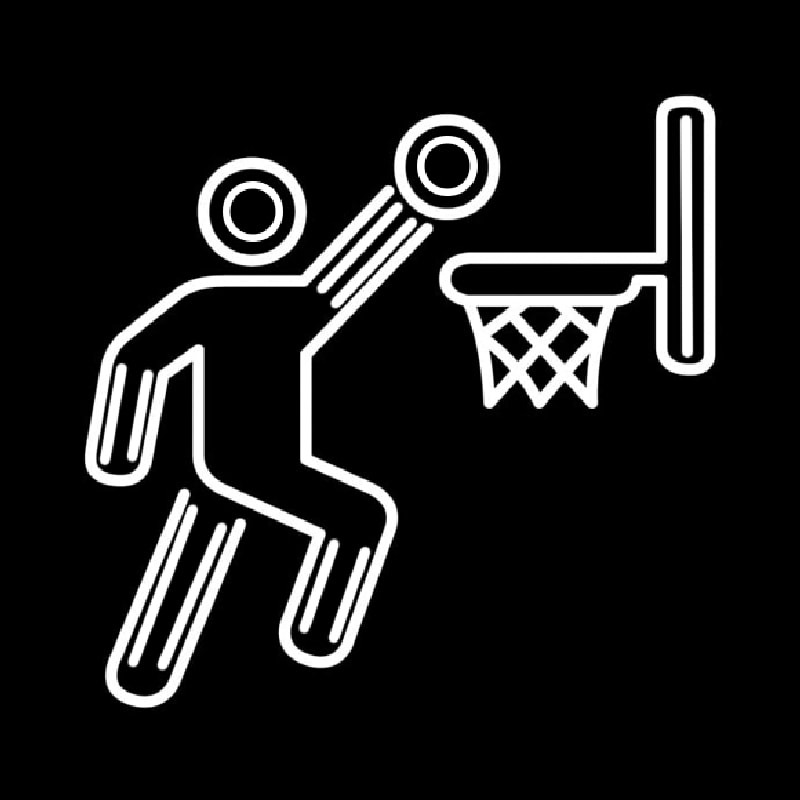 Ball Basket Basketball Leuchtreklame