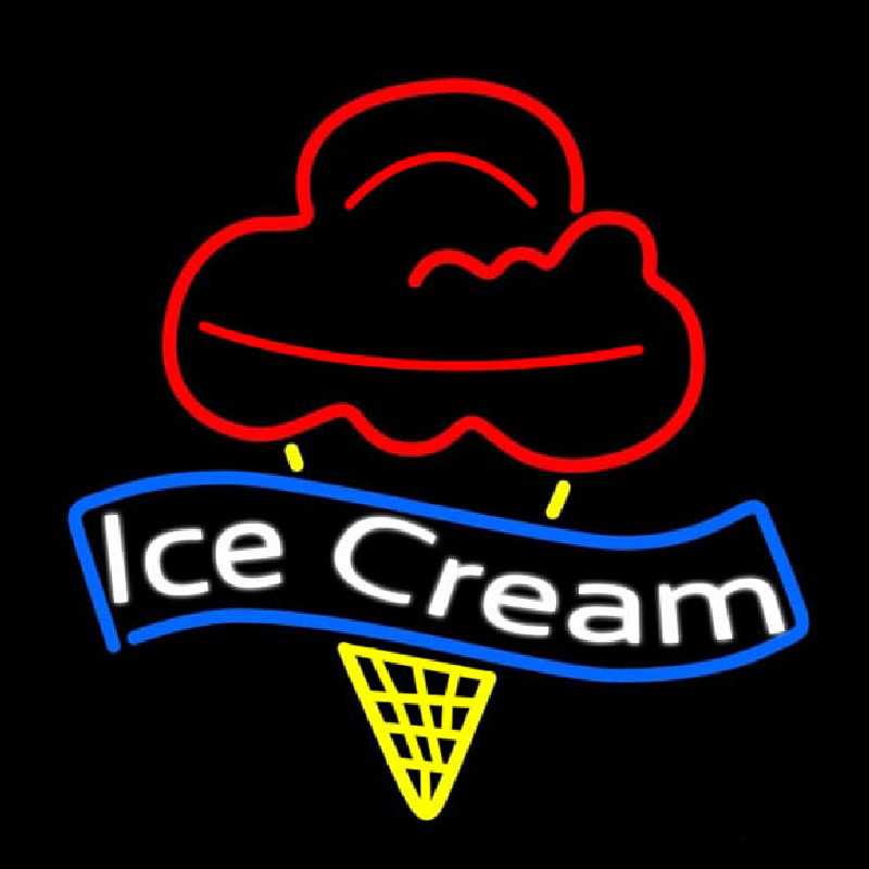 Banner Ice Cream Leuchtreklame