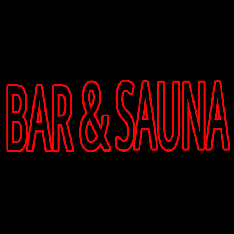 Bar And Sauna Leuchtreklame