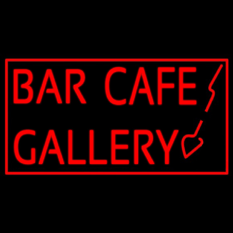 Bar Cafe Gallery Leuchtreklame