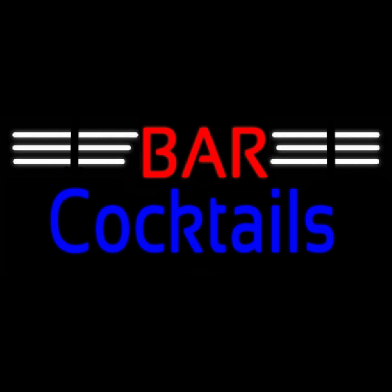 Bar Cocktails Real Neon Glass Tube Leuchtreklame