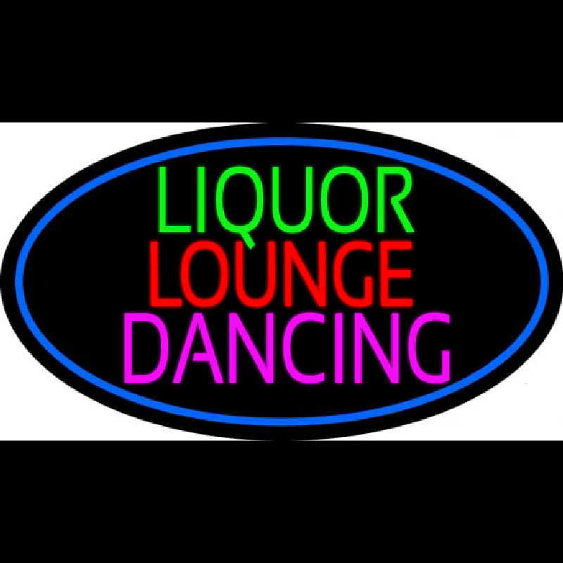 Bar Liquor Lounge Dancing With Wine Glasses Leuchtreklame