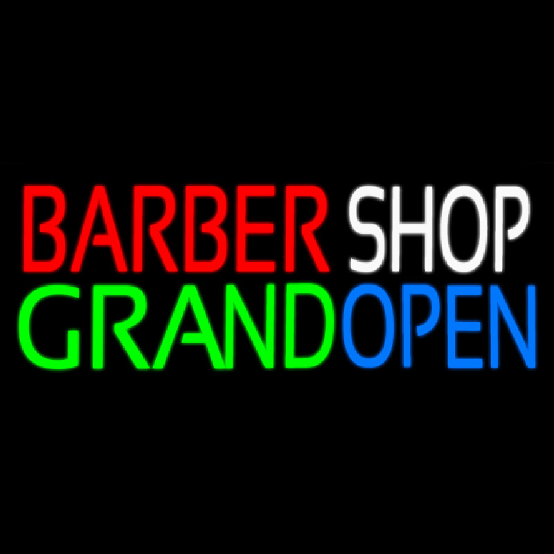 Barber Shop Grand Open Leuchtreklame