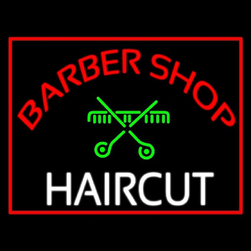 Barbershop Haircut Leuchtreklame