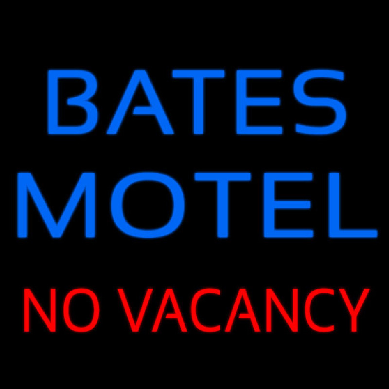 Bates Motel No Vacancy Leuchtreklame