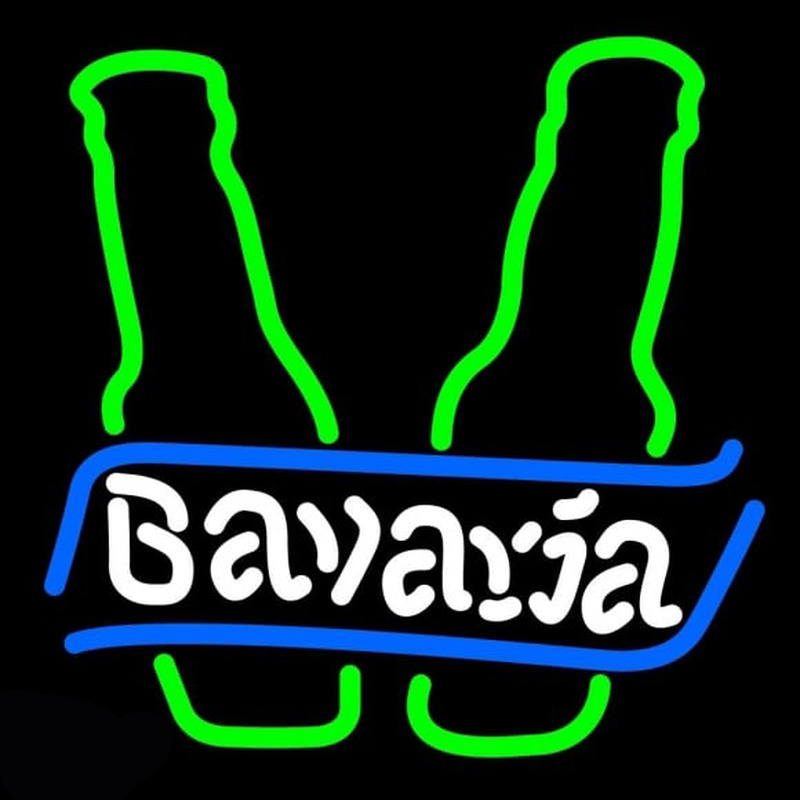 Bavarian Bottle Beer Sign Leuchtreklame