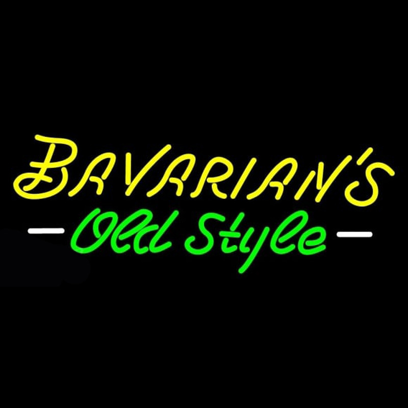 Bavarians Cursive Old Style Neon Sign Leuchtreklame