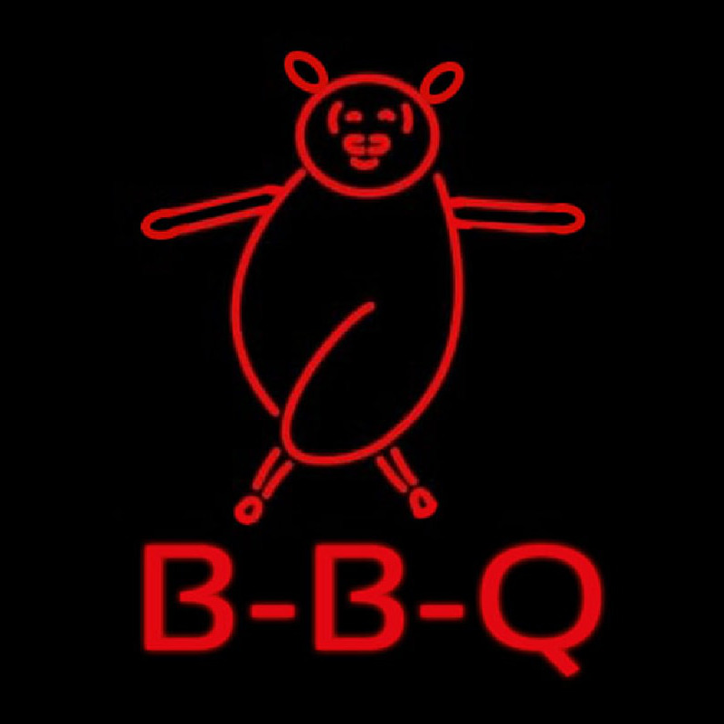 Bbq Pig Logo Leuchtreklame