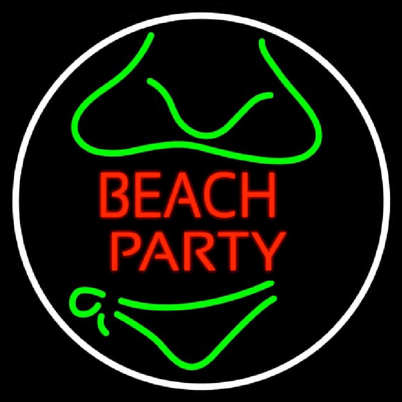 Beach Party 3 Leuchtreklame