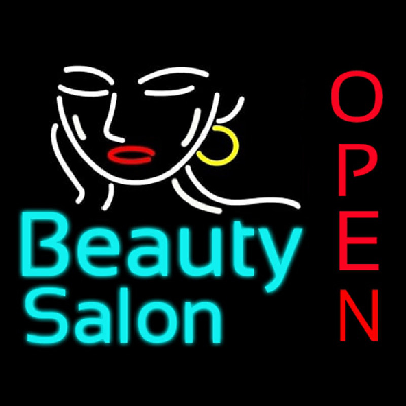 Beauty Salon Open Leuchtreklame