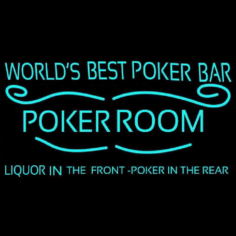 Best Poker Room Liquor Bar Beer Leuchtreklame