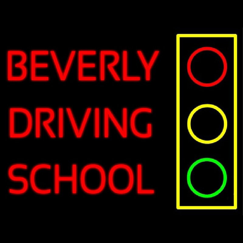 Beverly Driving School Leuchtreklame