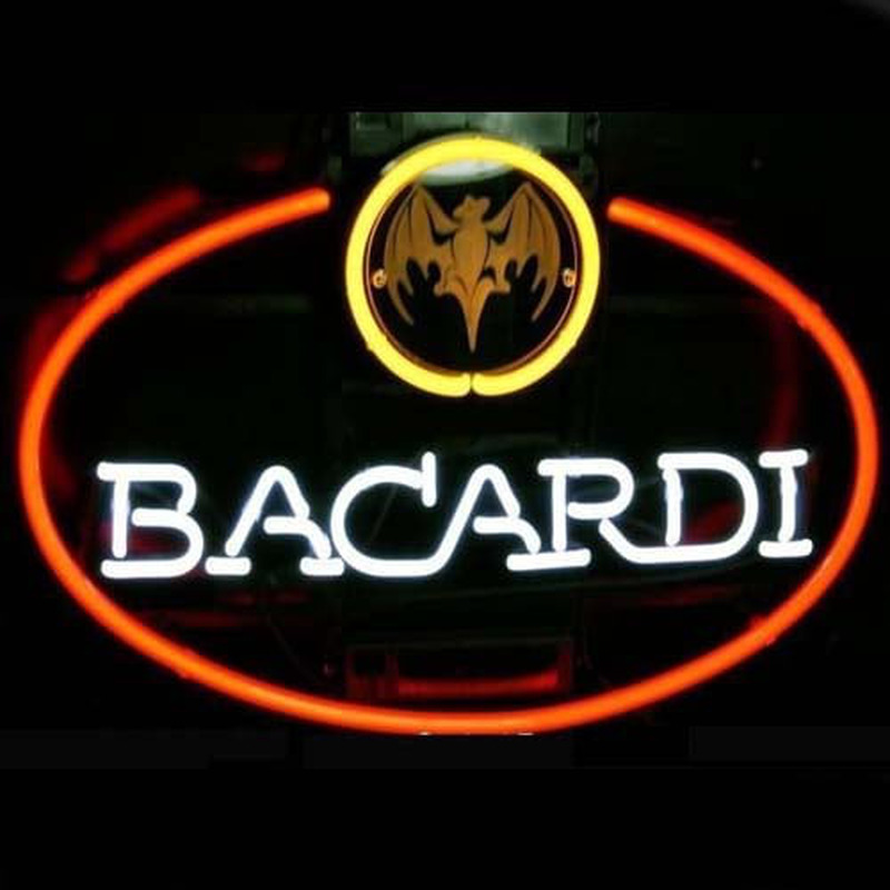 Big Bacardi Bat Rum Logo Biergarten Kneipe Bier Bar Leuchtreklame Weihnachtsgeschenk