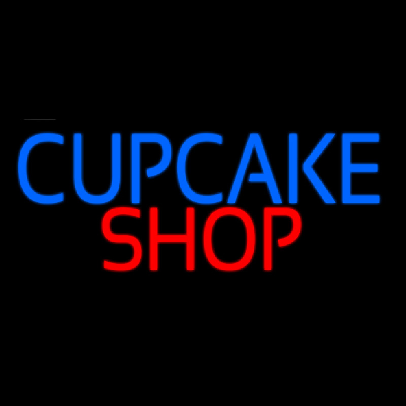 Block Cupcake Shop Leuchtreklame