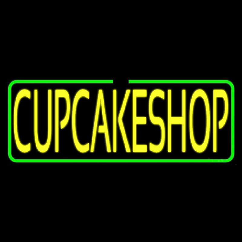 Block Cupcake Shop Leuchtreklame