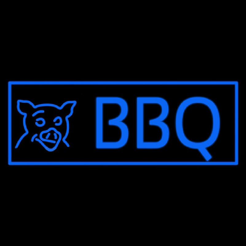 Blue Bbq Leuchtreklame