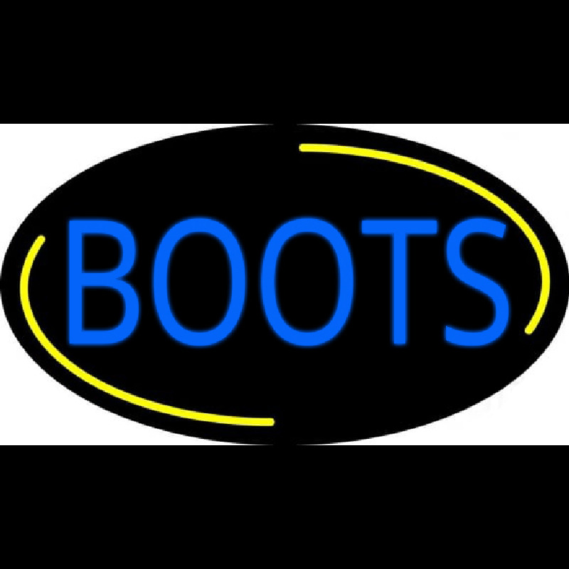 Blue Boots Leuchtreklame