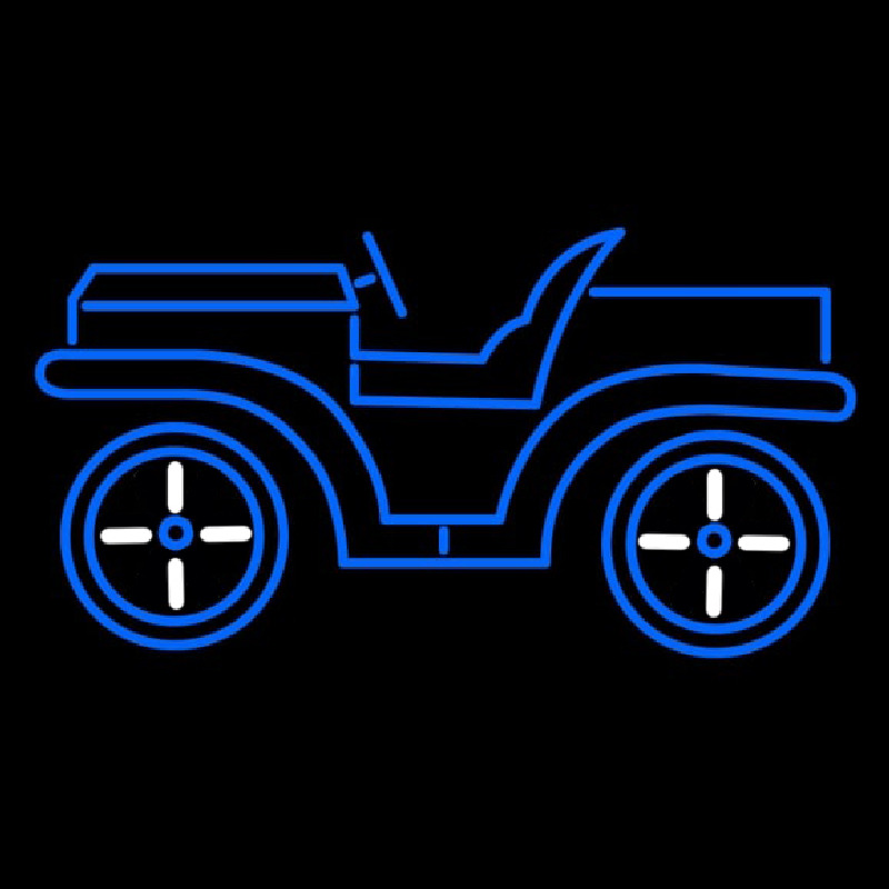 Blue Car Logo Leuchtreklame