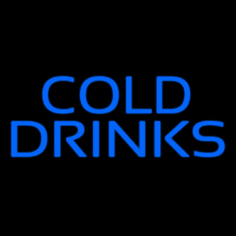 Blue Cold Drinks Leuchtreklame