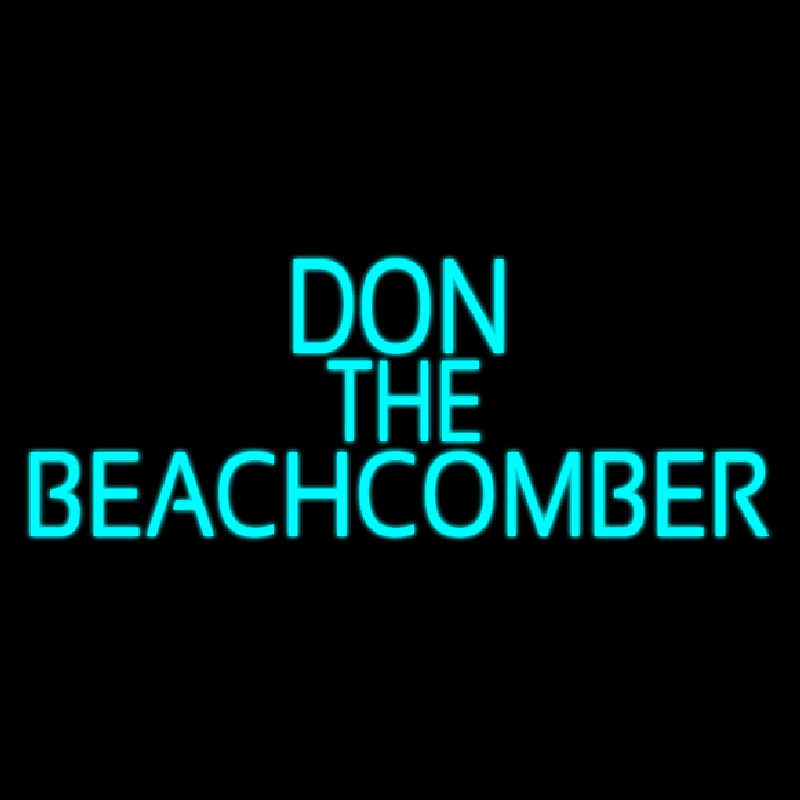 Blue Don The Beachcomber Tiki Bar Leuchtreklame