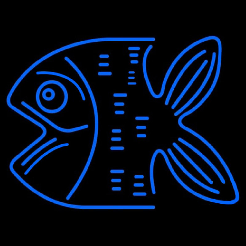Blue Fish Leuchtreklame