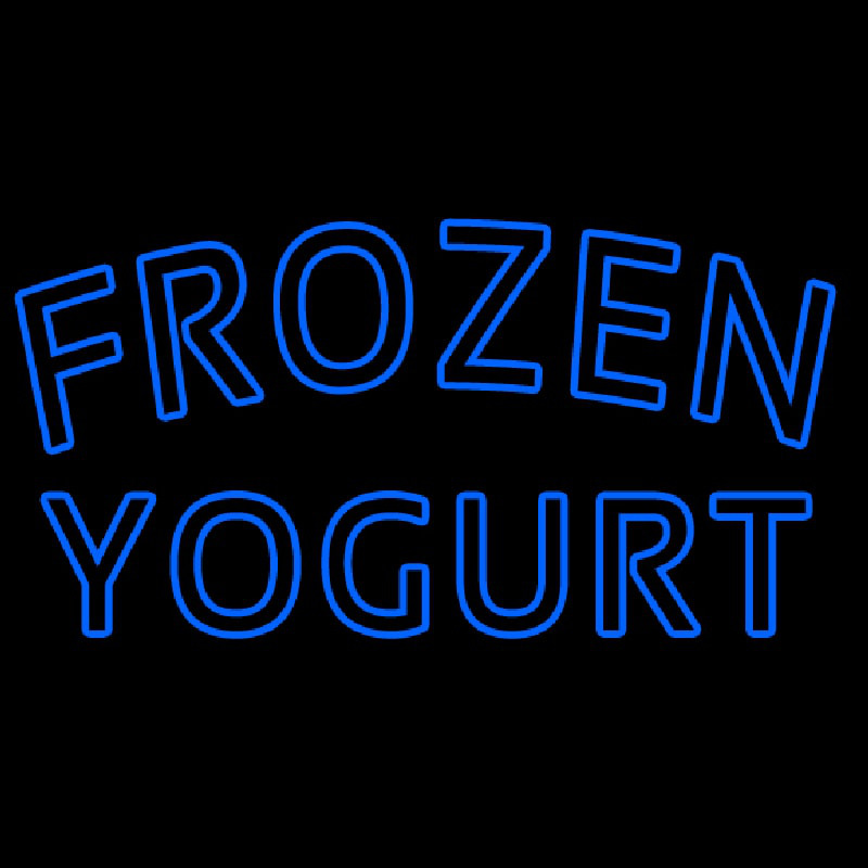 Blue Frozen Yogurt Leuchtreklame