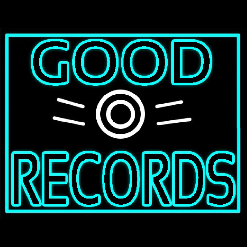 Blue Good Records Border Leuchtreklame