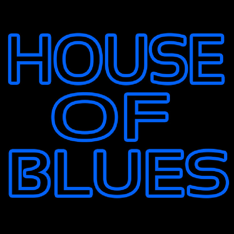 Blue House Of Blues Leuchtreklame