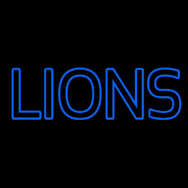 Blue Lions Leuchtreklame