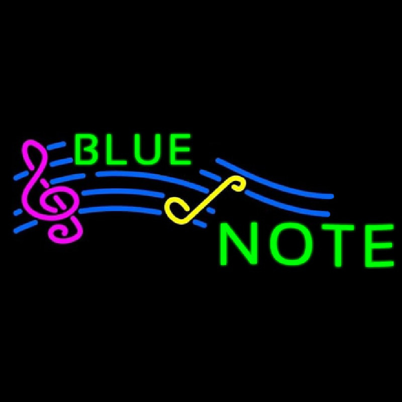 Blue Note 1 Leuchtreklame