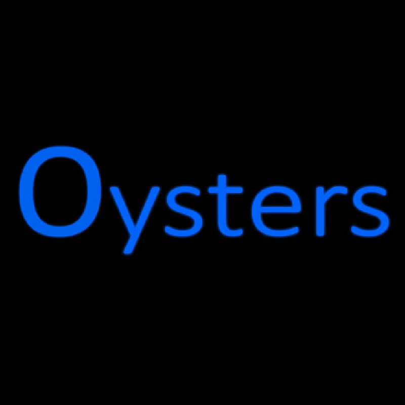 Blue Oysters Cursive Leuchtreklame
