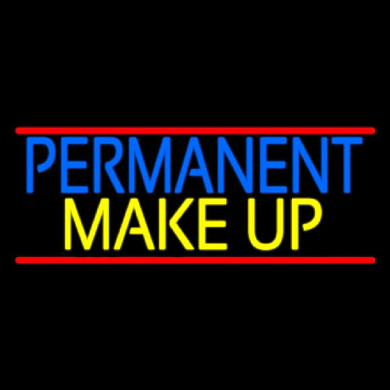 Blue Permanent Makeup Leuchtreklame