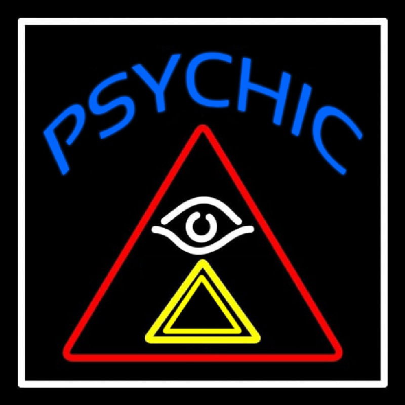 Blue Psychic Logo Leuchtreklame