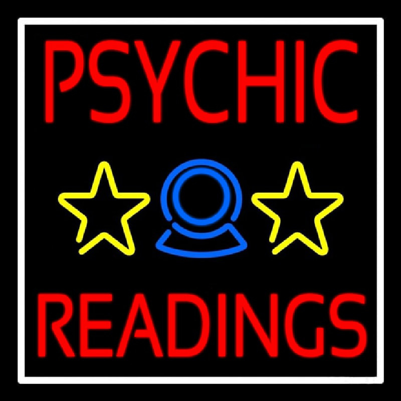 Blue Psychic Readings Leuchtreklame