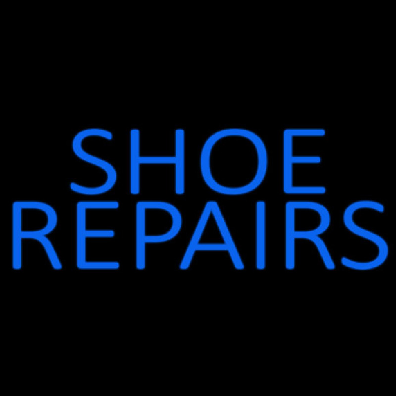 Blue Shoe Repairs Leuchtreklame