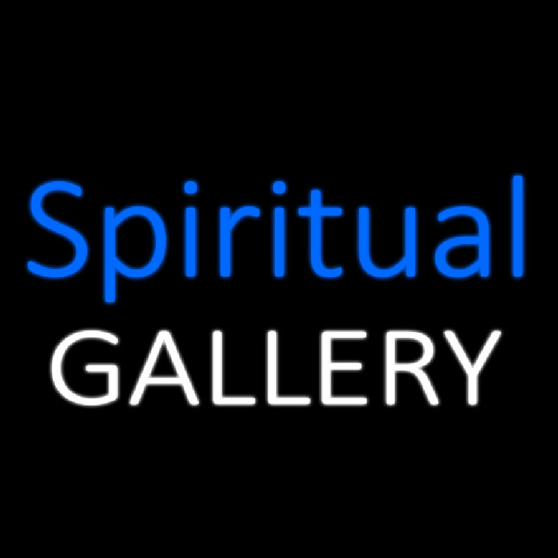 Blue Spritual Gallery Leuchtreklame